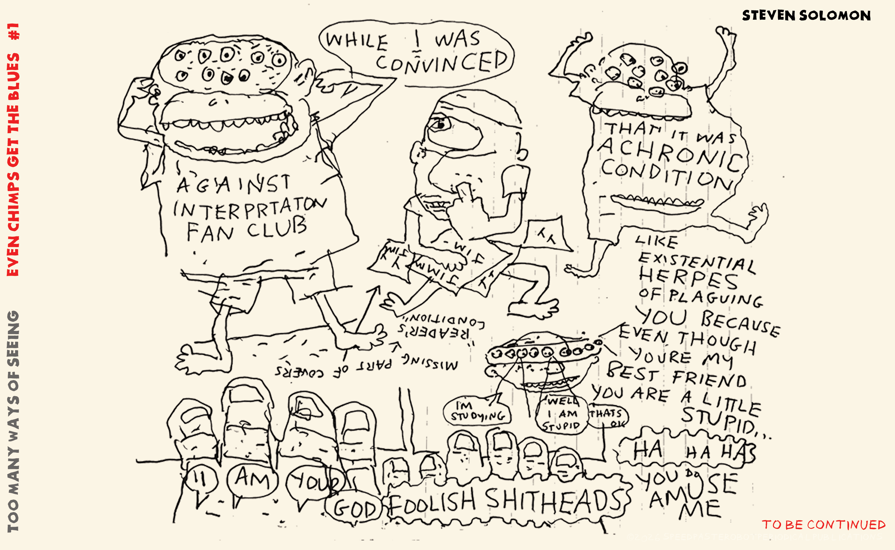 even chimps get
        the blues 1